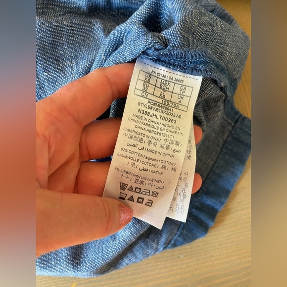 Guess Long Sleeve Denim Dress Size XS - Picture 7 of 9